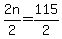 2n%2F2=115%2F2