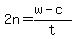 2n=%28w-c%29%2Ft