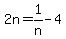 2n=1%2Fn-4