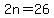2n=26