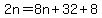 2n=8n%2B32%2B8