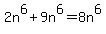 2n%5E6%2B9n%5E6=8n%5E6