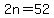 2n+=+52