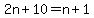 2n++%2B+10+=+n+%2B+1%29