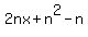 2nx%2Bn%5E2-n%29