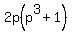 2p%28p%5E3+%2B1%29