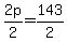 2p%2F2=143%2F2