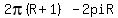 2pi%28R%2B1%29-2piR