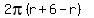 2pi%28r%2B6-r%29