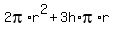 2pi%2Ar%5E2%2B3h%2Api%2Ar