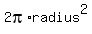 2pi%2Aradius%5E2