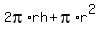 2pi%2Arh%2Bpi%2Ar%5E2