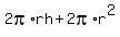 2pi%2Arh+%2B+2pi%2Ar%5E2