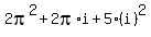 2pi%5E2%2B2pi%2Ai+%2B5%28i%29%5E2