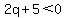2q%2B5%3C0