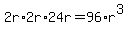 2r%2A2r%2A24r+=+96%2Ar%5E3