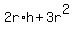 2r%2Ah+%2B+3r%5E2