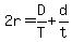 2r=D%2FT%2Bd%2Ft