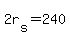2r%5Bs%5D+=+240