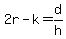 2r-k=d%2Fh