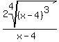2root%284%2C%28x-4%29%5E3%29%2F%28x-4%29