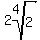 2root%284%2C2%29