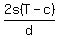 2s%28T+-+c%29%2Fd