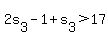2s%5B3%5D-1%2Bs%5B3%5D+%3E17