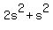 2s%5E2+%2B+s%5E2