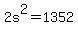 2s%5E2+=+1352