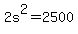 2s%5E2+=+2500