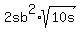 2sb%5E2%2Asqrt%2810s%29