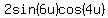 2sin%286u%29cos%284u%29