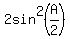 2sin%5E2%28A%2F2%29