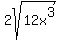 2sqrt%2812x%5E3%29