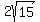 2sqrt%2815%29