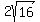 2sqrt%2816%29