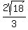 2sqrt%2818%29%2F3%29