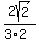 2sqrt%282%29%2F+%283%2A2%29