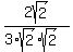 2sqrt%282%29%2F+%283%2Asqrt%282%29sqrt%282%29%29