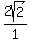 2sqrt%282%29%2F1
