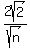 2sqrt%282%29%2Fsqrt%28n%29