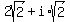 2sqrt%282%29+%2B+i%2Asqrt%282%29