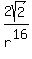 2sqrt%282%29+%2Fr%5E16
