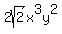 2sqrt%282%29x%5E3y%5E2