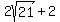 2sqrt%2821%29%2B2