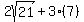 2sqrt%2821%29%2B3%287%29%29