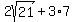 2sqrt%2821%29+%2B+3%2A7