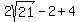 2sqrt%2821%29-2%2B4