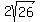 2sqrt%2826%29